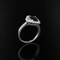 Bague 53 Bague diamants et saphir bleu intense 58 Facettes 24-155