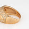 Bague 52 Bague étoile de mer en or jaune avec bande émaillée 58 Facettes G14010