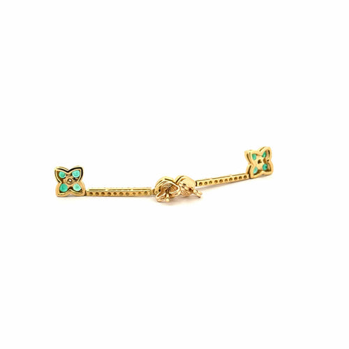 Boucles d'oreilles Boucles d'oreilles Or Jaune 18 k Diamants & Émeraudes 58 Facettes C4BO-GS32224-01