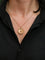 Pendentif Médaille amour Augis ronde Plus qu'hier moins que demain or jaune rubis 58 Facettes J496