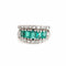 Bague 48 Bague Diamant Émeraude Vintage Or Blanc 58 Facettes G13361