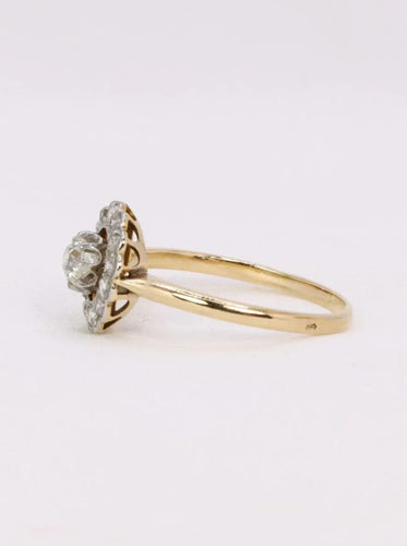 Bague 60 Bague marguerite diamants taille ancienne 58 Facettes J377