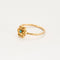 Bague 52,5 Bague or jaune à motif de fleur ciselée, turquoise 58 Facettes CHAL01733