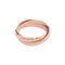 Bague 51 Bague Cartier, "Trinity", or rose. 58 Facettes 34250