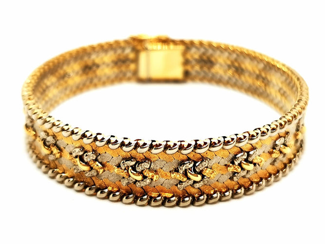 Bracelet Bracelet Maille fantaisie Or jaune, Or blanc, Or rose 58 Facettes 1649057CN