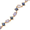 Boucles d'oreilles Boucles d'oreilles pendantes avec diamants, saphirs et tanzanite 58 Facettes 33053