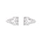 Broche Broche double clip art déco platine et diamants. 58 Facettes 34493