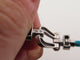 Bracelet bracelet FRED force 10 moyen 0b0077 t15 or blanc 18k 34 diamants 2 cables 58 Facettes 269620