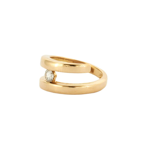 Bague 51 BAGUE "UNA" OR & DIAMANT 58 Facettes BO/230062