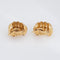Boucles d'oreilles Boucles d'oreilles côtelées vintage Tiffany & Co. en or jaune 14 carats, style milieu du siècle, à clip. 58 Facettes G14150