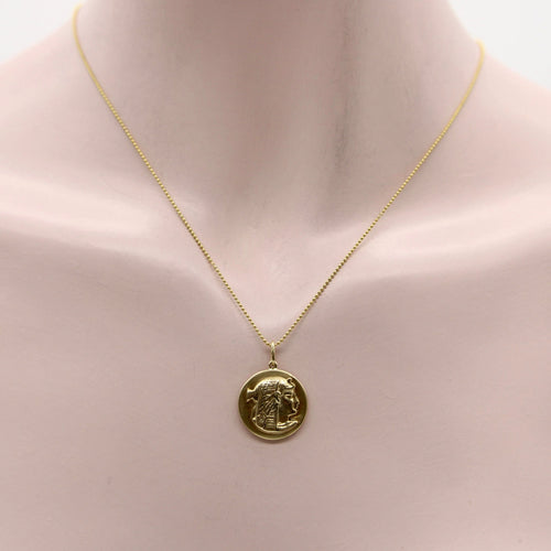 Bague 14K Gold Revival Egyptien Charme Nekhbet 58 Facettes