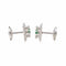 Boucles d'oreilles Boucles d'oreilles Puces Or blanc Emeraude, Diamant 58 Facettes 3747898CN