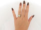 Bague 51 bague marguerite victorienne t51 sertie diamants 1.21ct saphir or jaune 18k 58 Facettes 270500