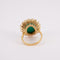 Bague 56 BAGUE MARGUERITE TURQOISE DIAMANTS 58 Facettes 0