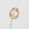 Boucles d'oreilles BOUCLES D’OREILLES CRÉOLES TORSADES 3 OR 58 Facettes REF 2017/20