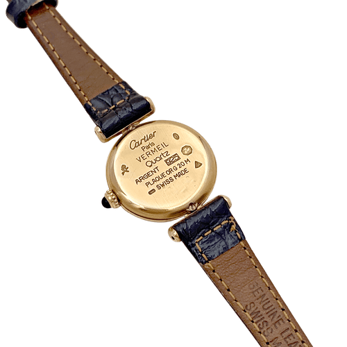 Montre Montre Cartier "Colisée Must" vermeil, cuir. 58 Facettes 34374