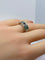 Bague 51 Bague en or blanc 18 carats en saphir et émeraudes, vers 1930 58 Facettes AB505