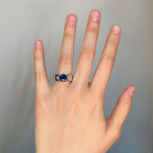 Bague 51 Bague - Or, Saphir & Diamants 58 Facettes 220132R