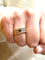 Bague 54 Bague vintage en or 18 carats diamants 8/8 et saphir 58 Facettes