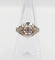 Bague Art Déco or blanc, diamant et monture géométrique 58 Facettes A05884