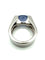 Bague 55 CARTIER. Collection "Tankissimo", bague or blanc et calécdoine 58 Facettes