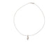 collier avec pendentif 3 diamants 0.27ct en or blanc 18k 8.5gr 58 Facettes 265667