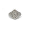 Bague 46 Bague or blanc diamants 58 Facettes 220575R
