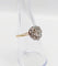 Bague 52.5 Bague marguerite antique or jaune 18k et 1,00 carats diamant taille ancienne (circa 1900) 58 Facettes A05938