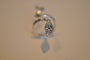 bague grand serpent en or blanc avec diamants naturels