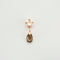 Boucles d'oreilles Boucles d'oreilles transformables Quartz fumé Diamants 58 Facettes