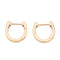 Boucles d'oreilles Ginette NY Boucles d'oreilles  Créoles Hoop Or rose 58 Facettes 2678598CN