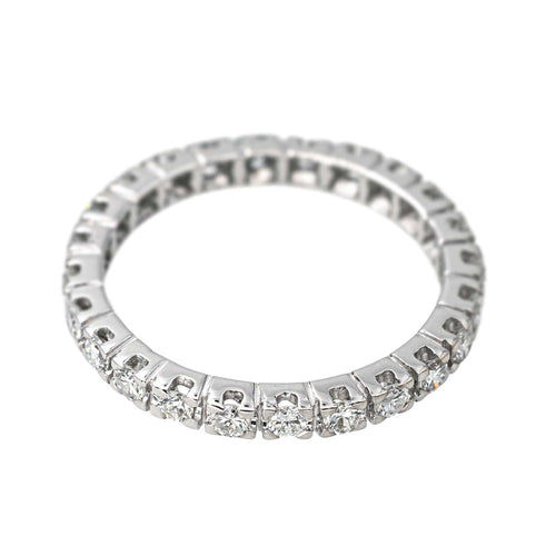 Bague 53 Bague  Alliance tour complet  Or blanc Diamant 58 Facettes 4137644CN