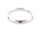bague POMELLATO alliance lucciole 6 saphirs bleus t54 or blanc