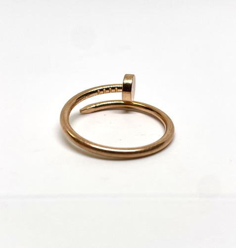 Bague 56 Cartier - Bague « juste un clou » or rose PM 58 Facettes