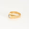 Bague 60 Bague jonc or jaune et gris et diamant 58 Facettes CHAL0281