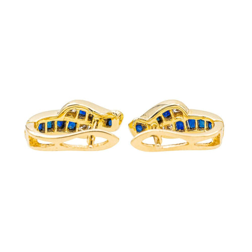 Boucles d'oreilles Boucles d'oreilles OR jaune Saphir 58 Facettes 3469572CN