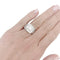 Bague 52 Bague moderniste en or blanc, diamant. 58 Facettes 33844
