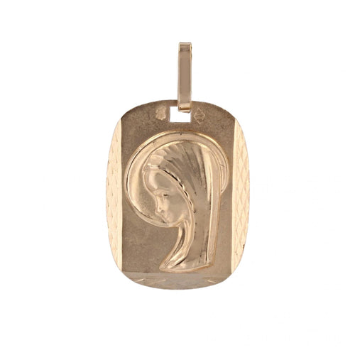 Pendentif Médaille or rose Vierge Marie 58 Facettes CVP114