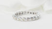 Bague 51 Alliance américaine en or blanc et diamants 0,22ct 58 Facettes 30430