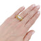 Bague 53 Bague or jaune, diamants. 58 Facettes 34007