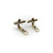 Boucles d'oreilles Boucles d'oreilles vintage en or jaune 14 carats avec pavé de diamants 58 Facettes A20018