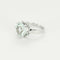 Bague 51 Bague Solitaire en or blanc et aigue-marine 58 Facettes ALB1856
