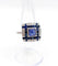 Bague Art Déco Platine, saphir pain de sucre et diamants, Branar Paris 58 Facettes A06224