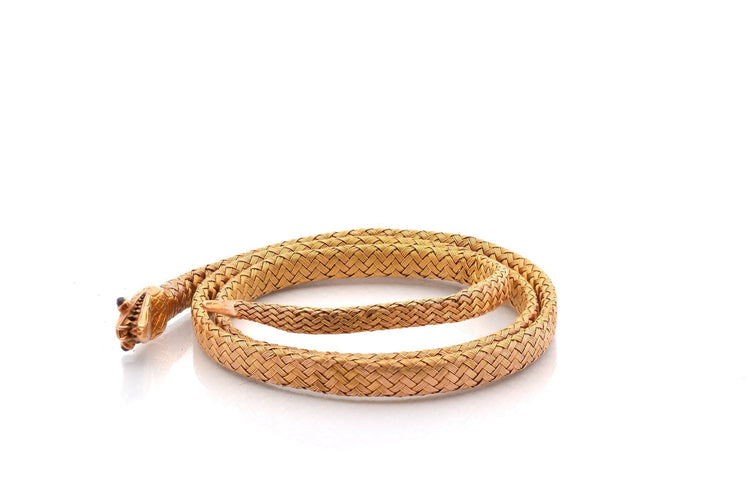 Bracelet Bracelet vintage serpent en or 18 carats 58 Facettes 27075