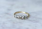 Bague 59 Bague jarretière diamants taillés en table 58 Facettes