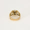 Bague 60 Bague or jaune et gris, diamants 58 Facettes FOU1150