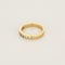 Bague 53,5 Bague jonc en or jaune et diamants princesse 58 Facettes SQU3662X2