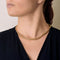 Collier Collier en or jaune à maille palmier 58 Facettes AUX10241