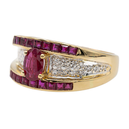 Bague 54 Bague Or jaune Rubis 58 Facettes 2711713CN