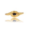 Bague 54 Bague or jaune saphir décor vague 58 Facettes 21-675E